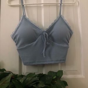 Dusty Blue Cropped Cami teens